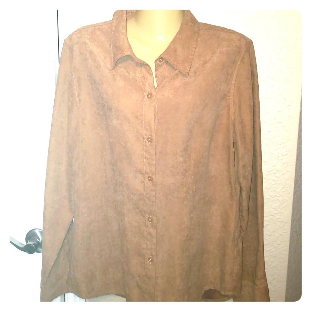 Women's Suede-like shirt